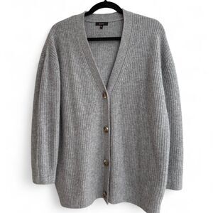 Quince Mongolian Cashmere Oversized Boyfriend Cardigan Sweater Size XS